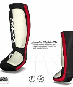 RDX Neoprene Instep Shin Guards With Open Heel -Deals Slowpitch Softball Bats Store t6 shin instep guards red 2