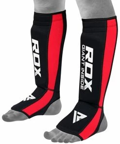 RDX Neoprene Instep Shin Guards With Open Heel -Deals Slowpitch Softball Bats Store t6 shin instep guards red 8