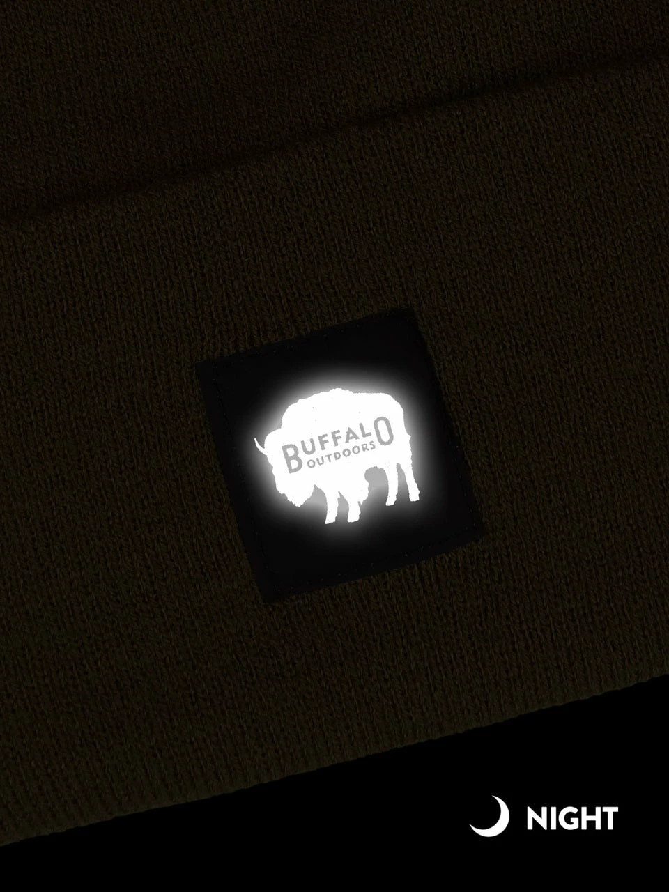 Buffalo Outdoors Knit Work Hat W/ Reflective Patch 4 Buffalo Outdoors Knit Work Hat W/ Reflective Patch - Image 4